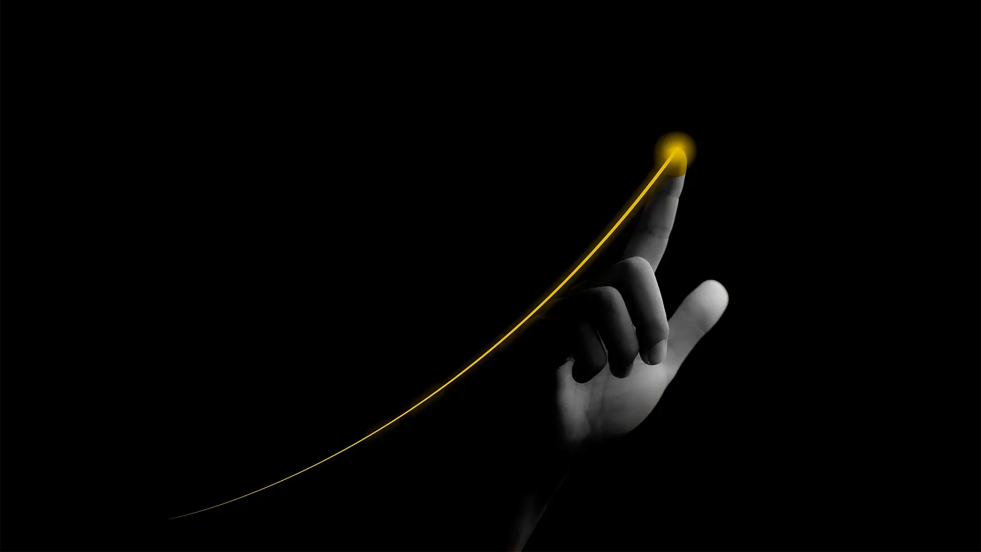 Efeito de marketing ao contratar agência, o gráfico vira ascendente e amarelo